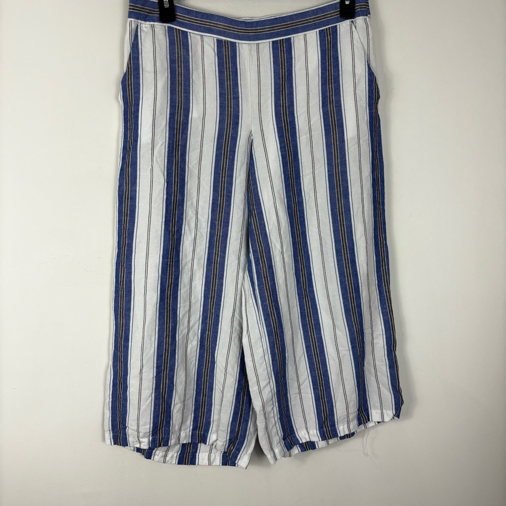 LOFT Striped Ankle Pants